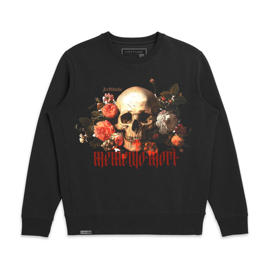 Memento Vitae – Skull & Roses Crewneck
