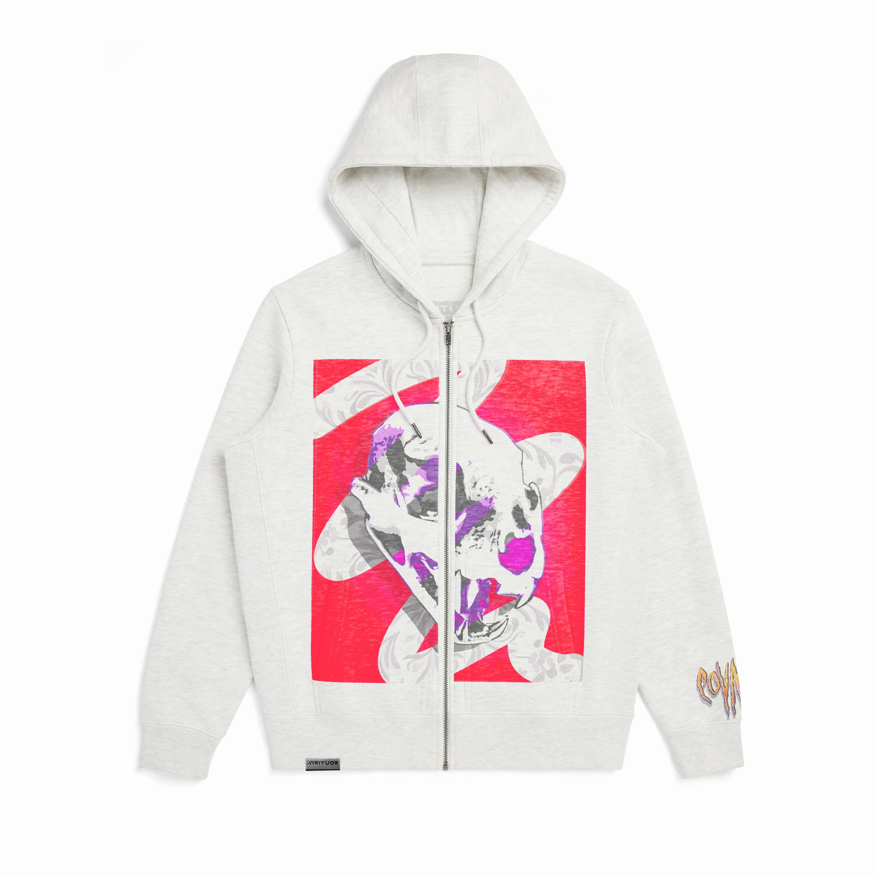 Jaguar Skull Zip Signature Hoodie