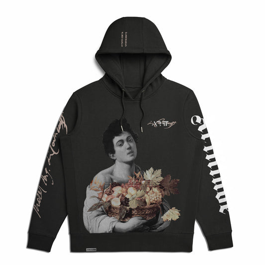 Boy with a Basket of Fruit Signature Hoodie