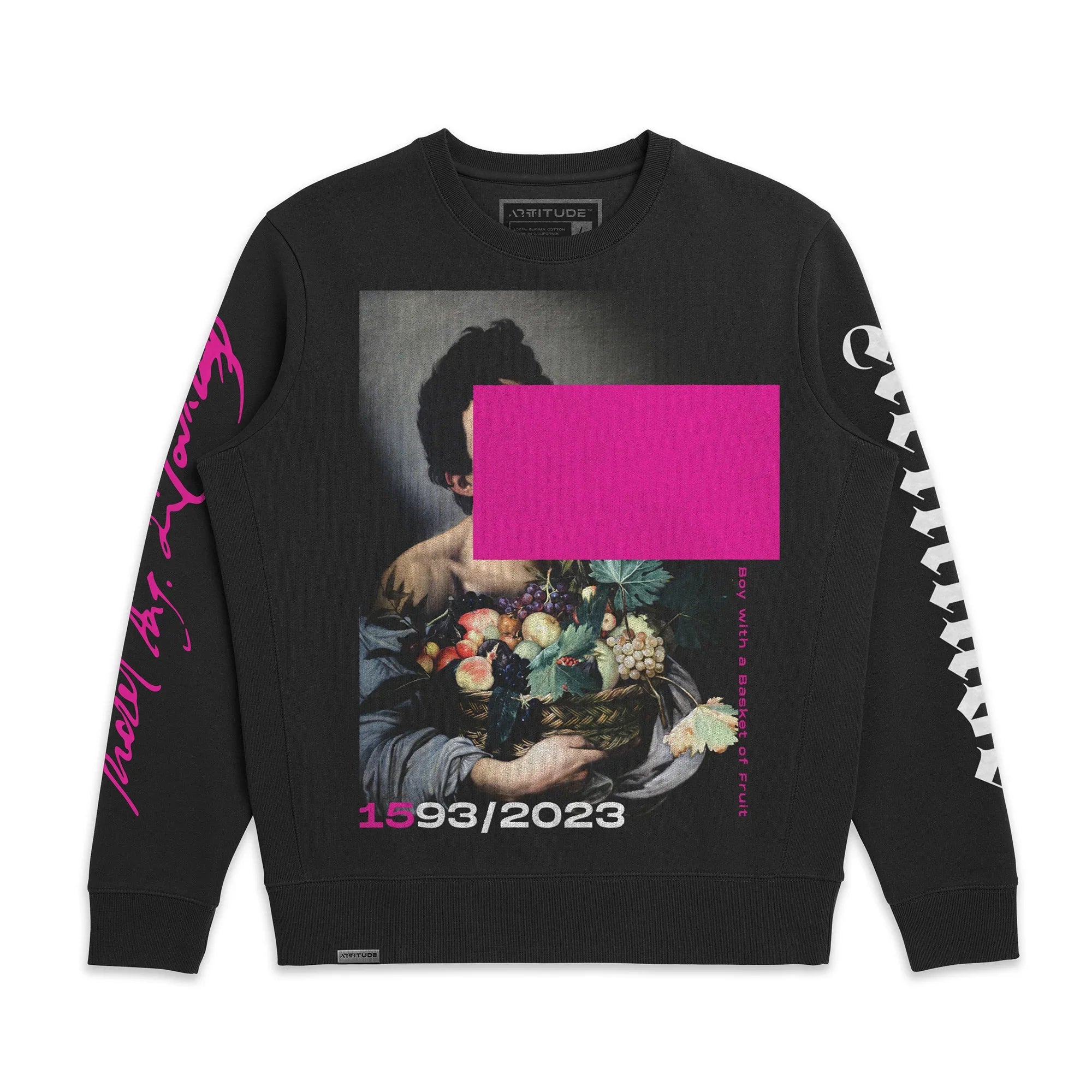 Boy with a Basket of Fruit Classic Crewneck