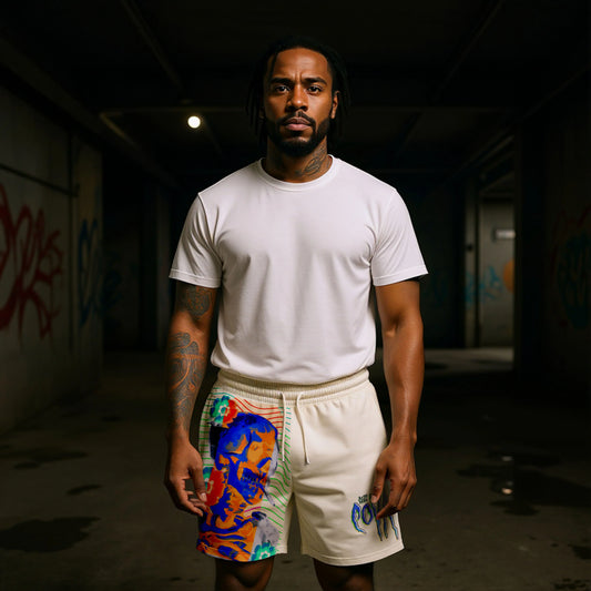 Electric Sunflower Skull Signature Shorts