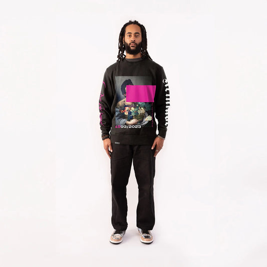 Boy with a Basket of Fruit Classic Crewneck