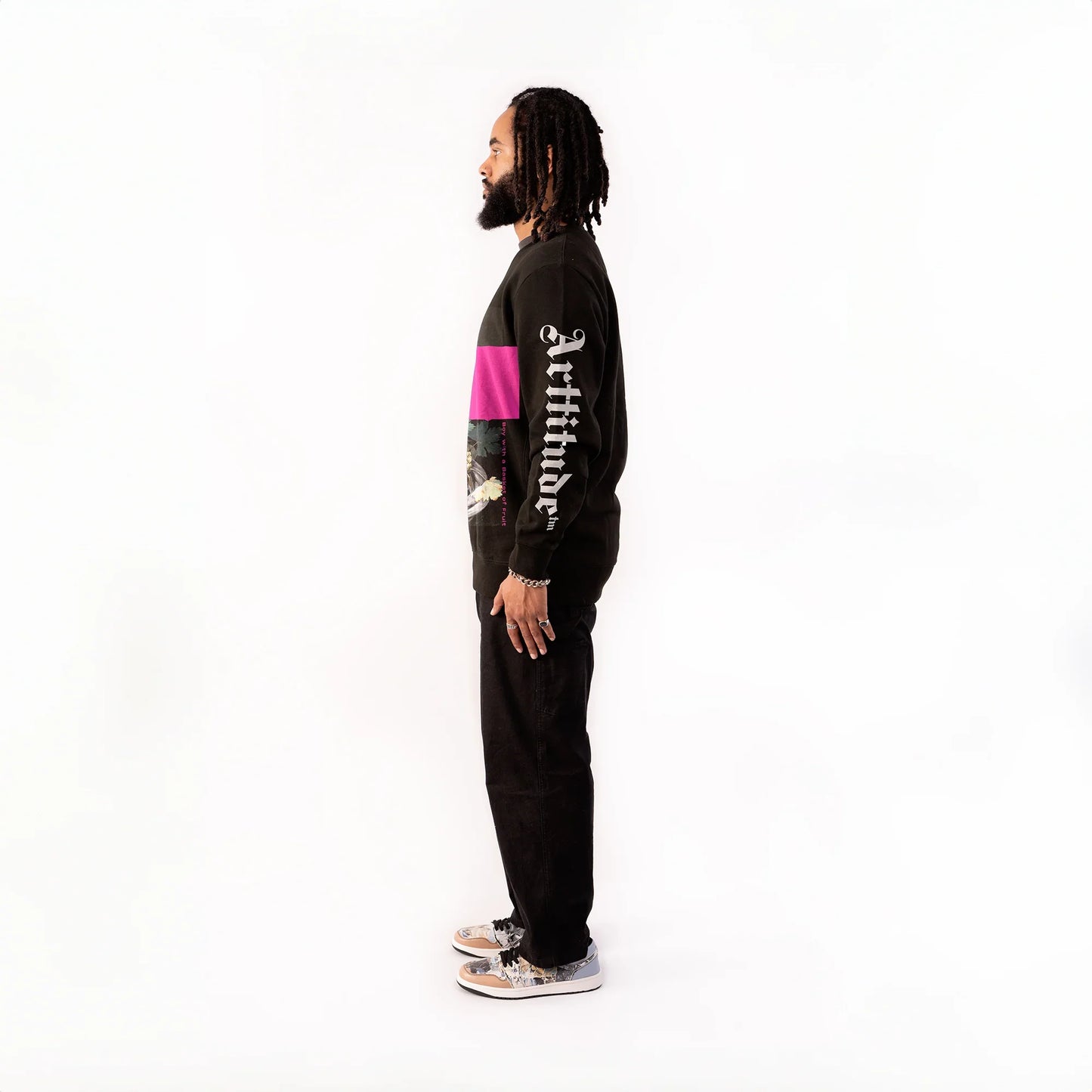 Boy with a Basket of Fruit Classic Crewneck