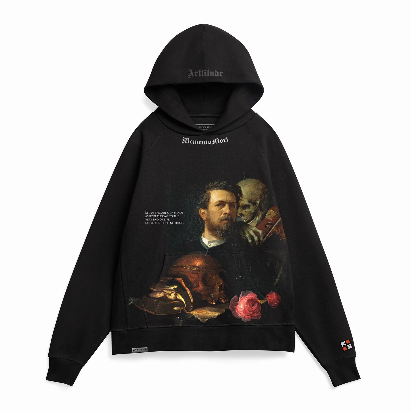 Self Portrait Death Playing The Fiddle Heavyweight Hoodie