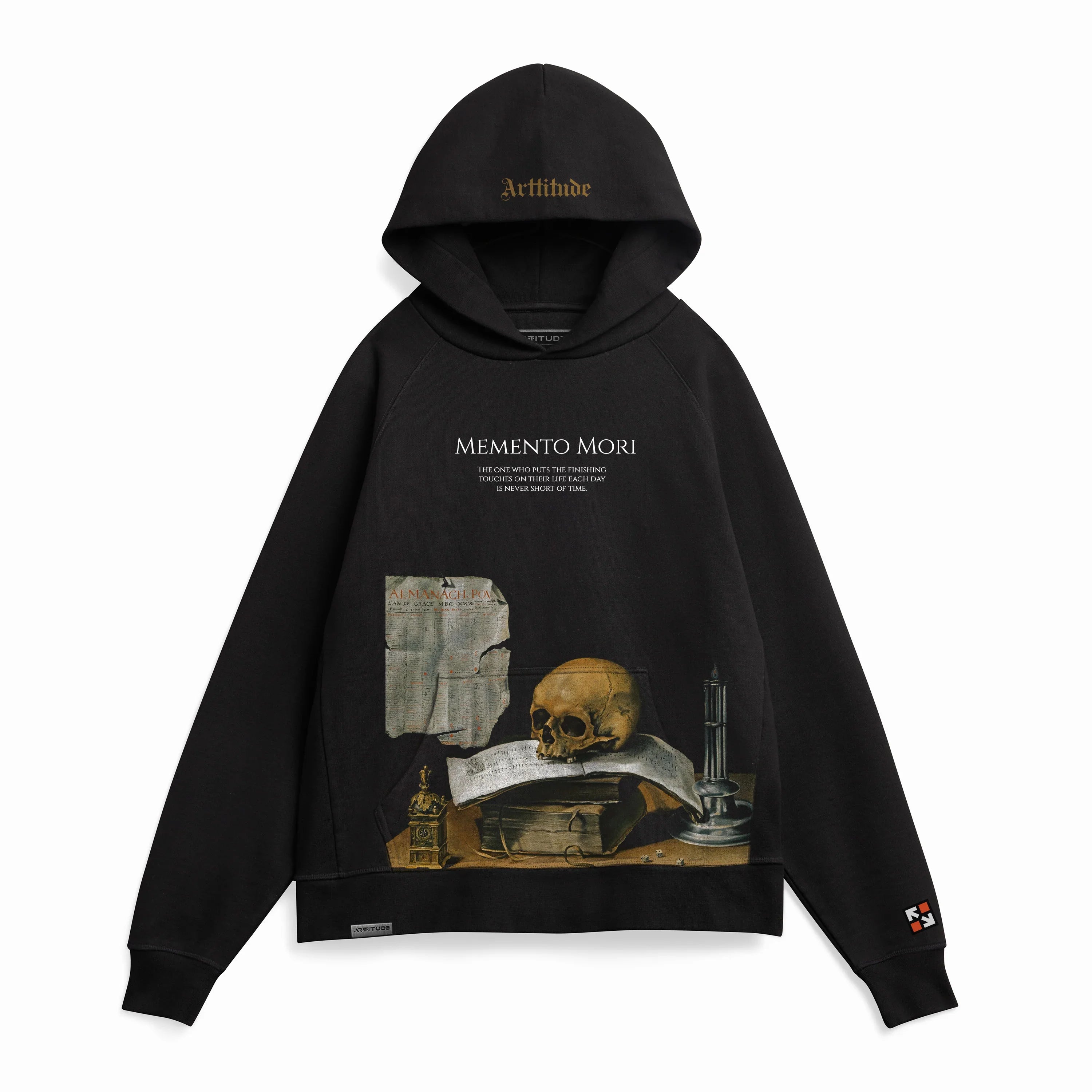 Memento Mori Skull Heavyweight Hoodie