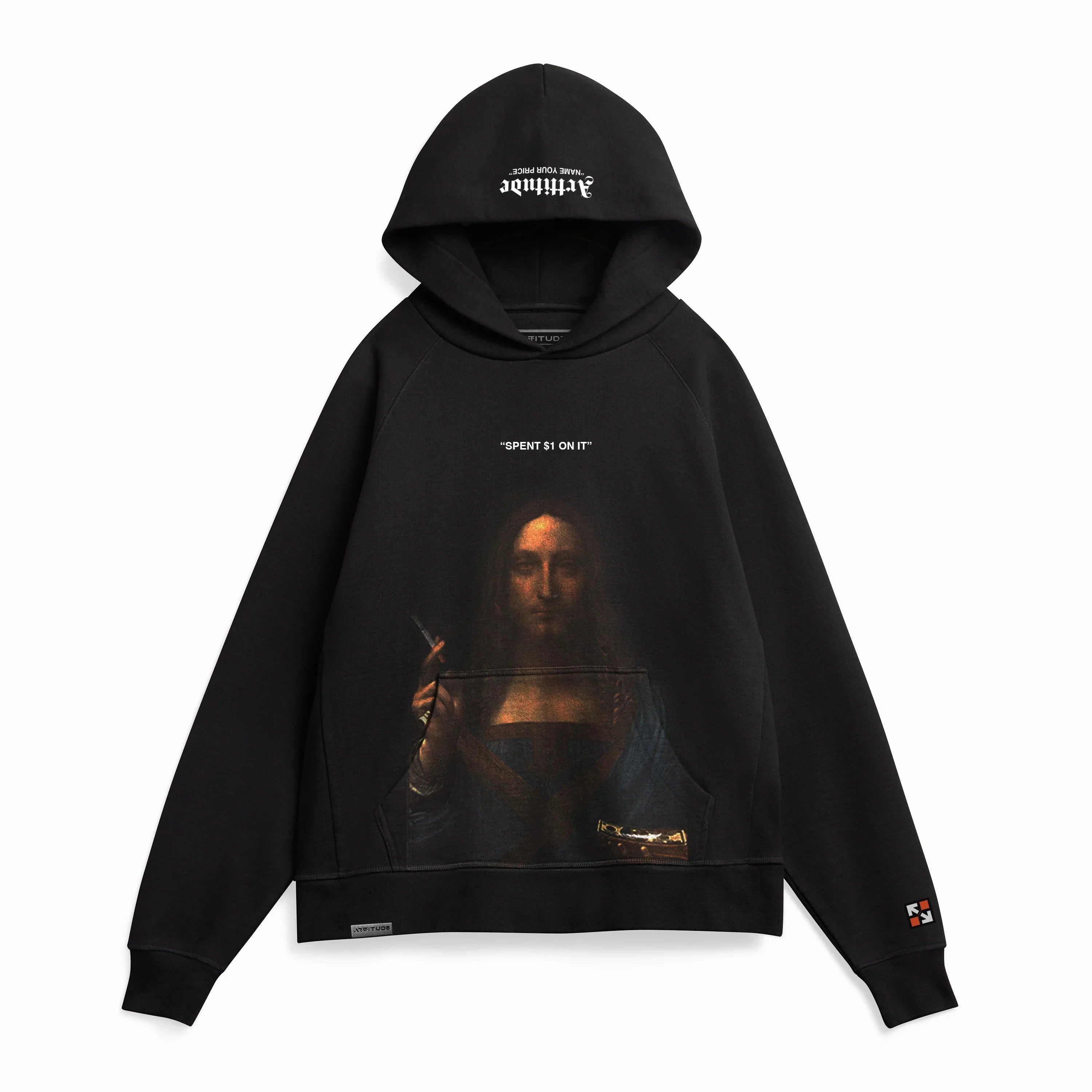 Name Your Price Salvator Mundi Black Hoodie