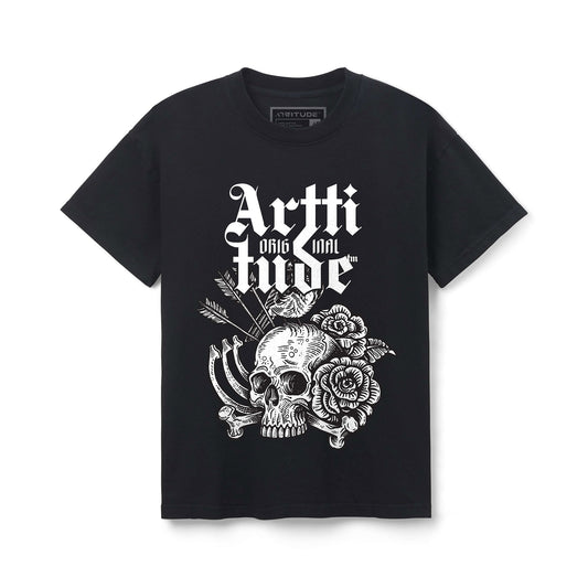 ARTT Skull Drop Shoulder T-Shirt