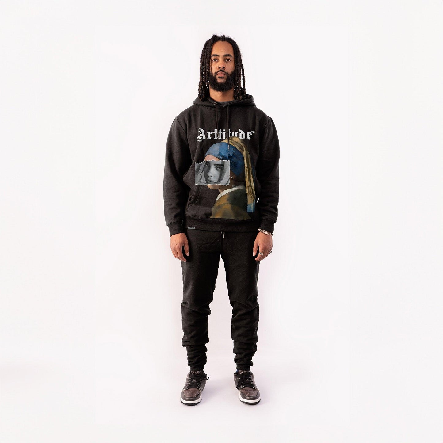 Woman with a Pearl Signature Hoodie