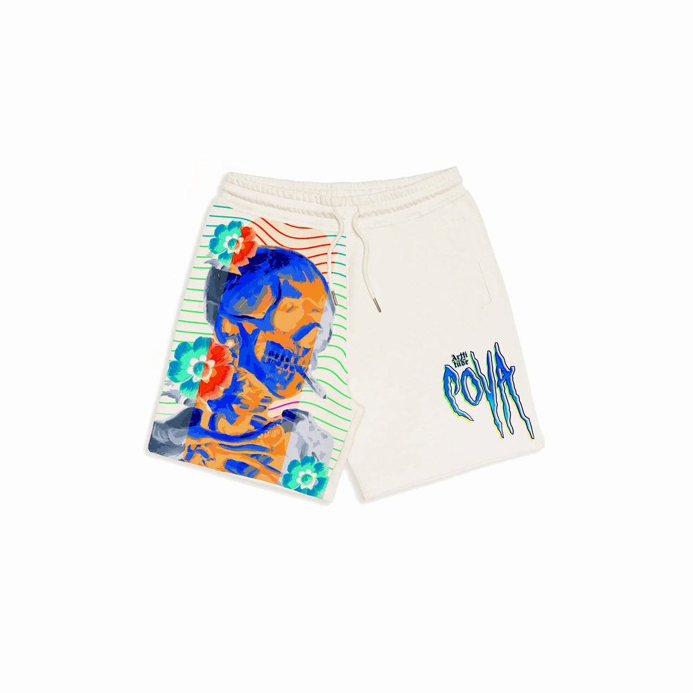Electric Sunflower Skull Signature Shorts