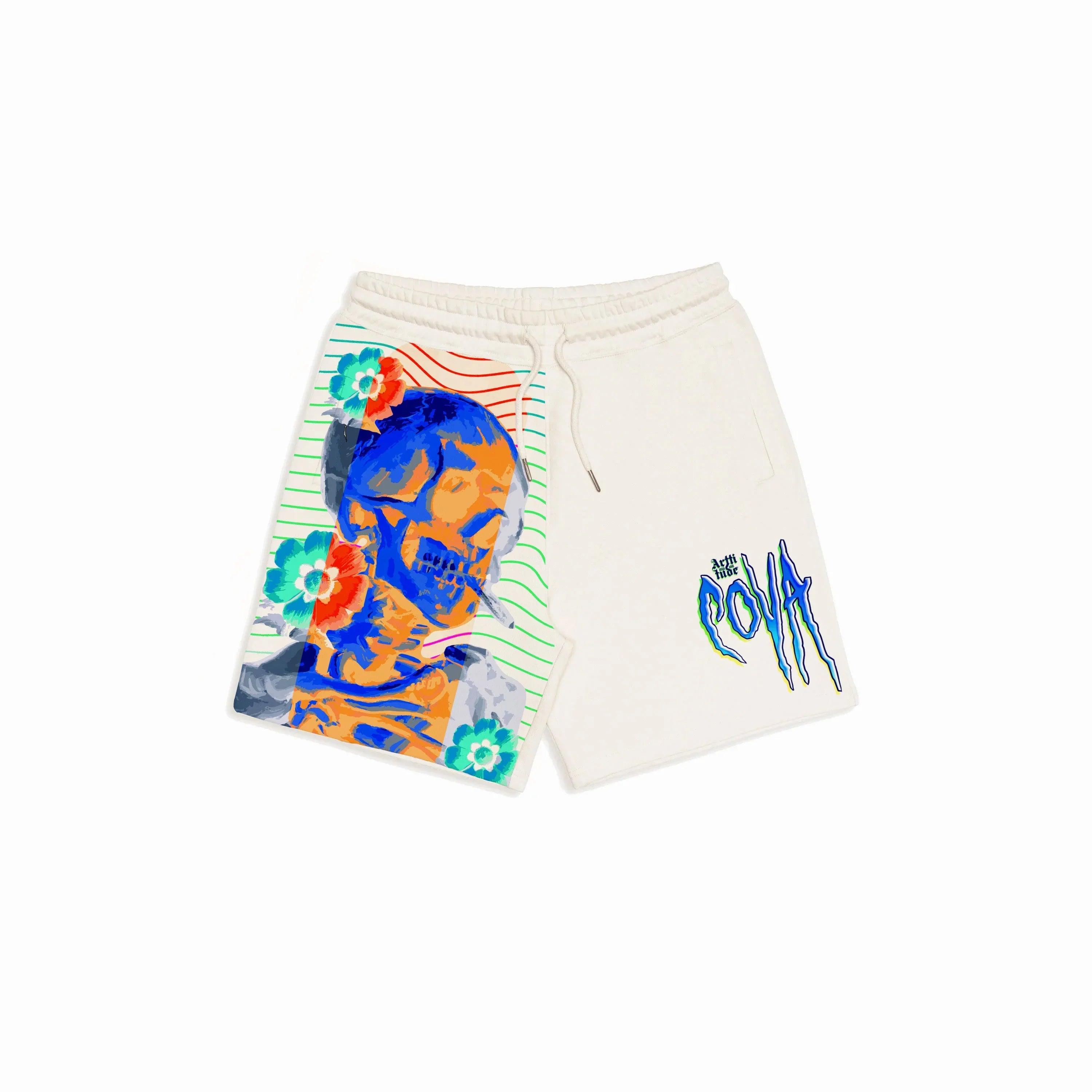 Electric Sunflower Skull Signature Shorts