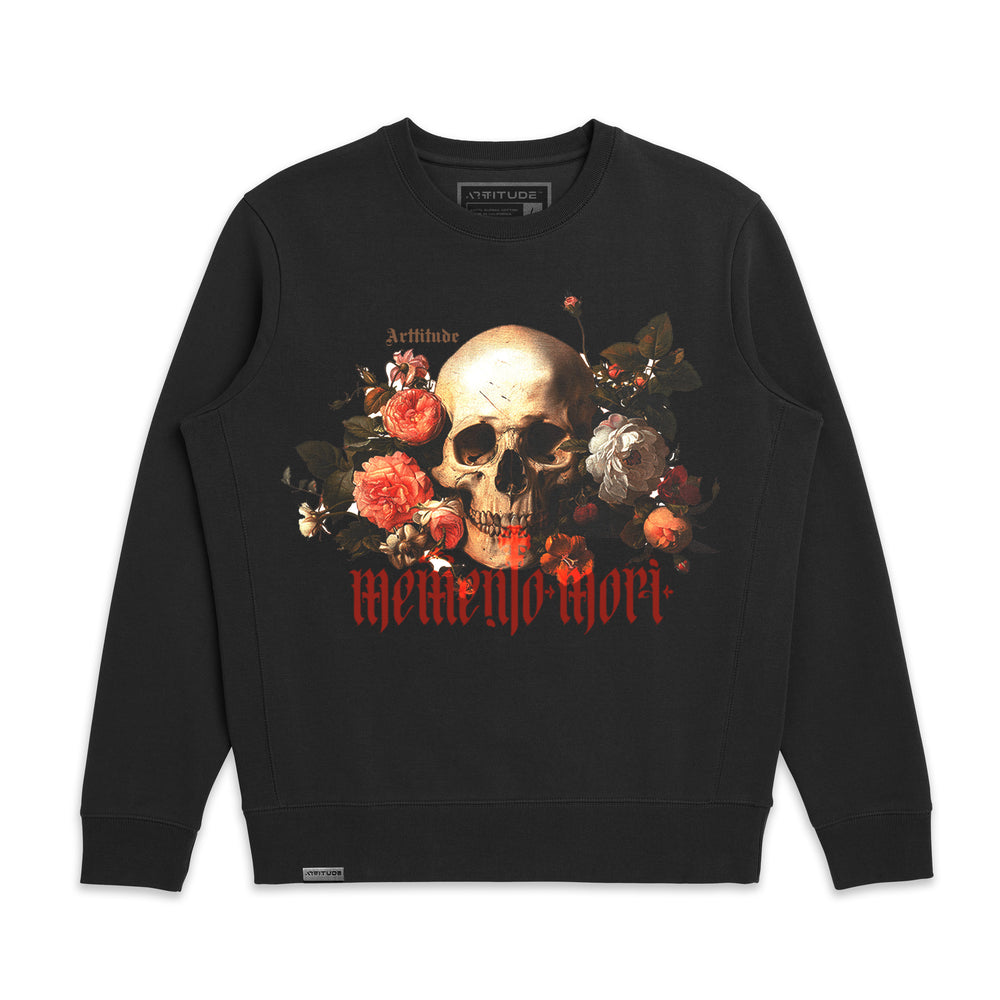 Memento Vitae – Skull & Roses Crewneck