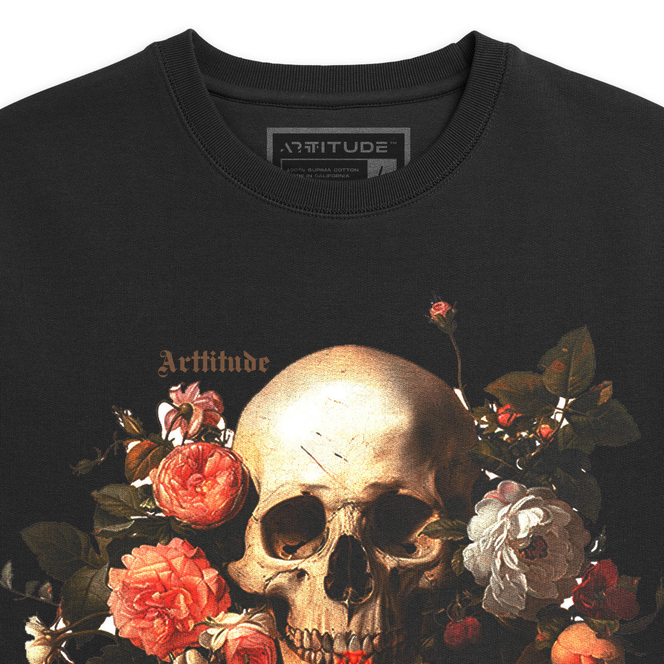 Memento Vitae – Skull & Roses Crewneck