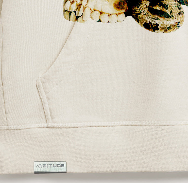 Serpent of Time – Skull & Snake Heavyweight Hoodie