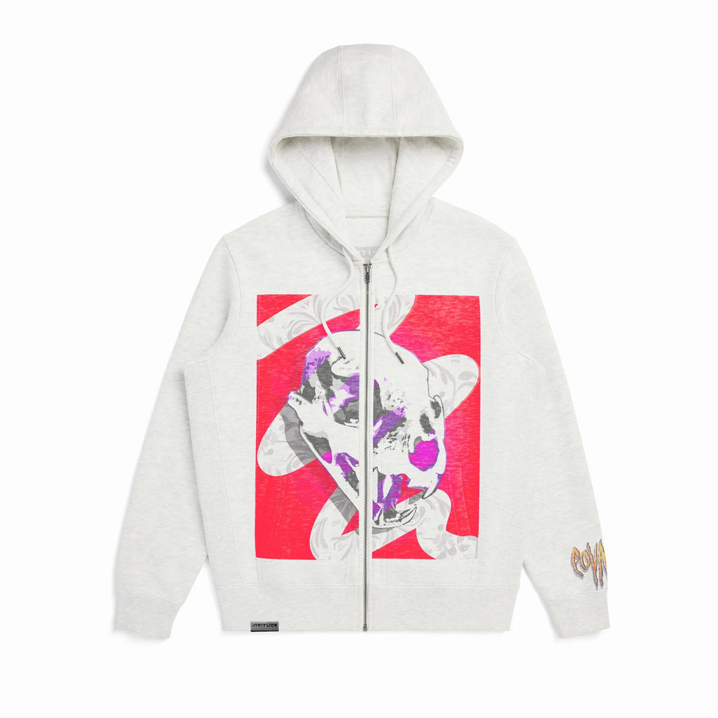 Jaguar Skull Zip Signature Hoodie