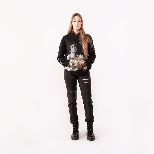 Boy with a Basket of Fruit Signature Hoodie