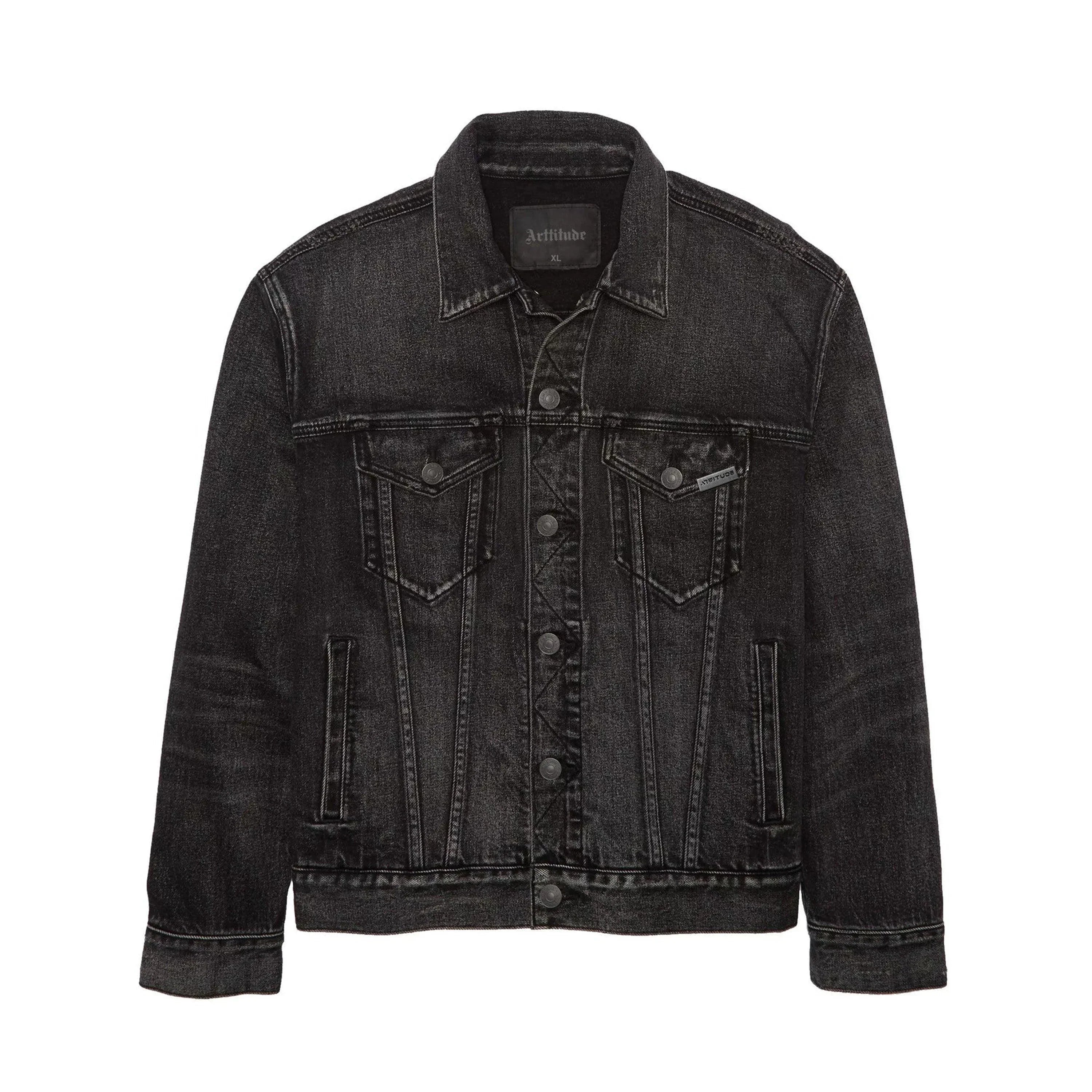 タ*キ様 Artist-Made ニキ　MA-1 Denim Jacket – Made in USA with Electric Sunflower Skull