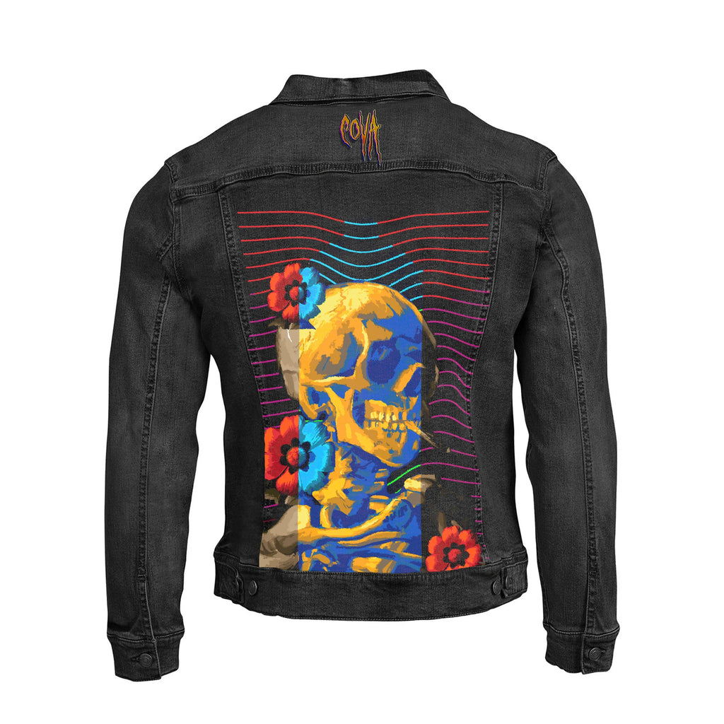 Electric Sunflower Skull Jacket