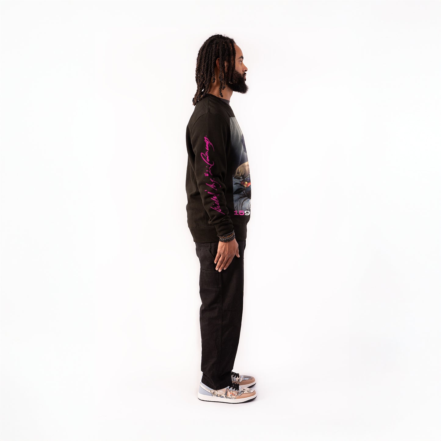 Boy with a Basket of Fruit Classic Crewneck