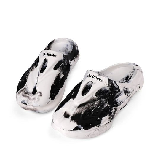 Arttitude Hollow Out Clogs B/W