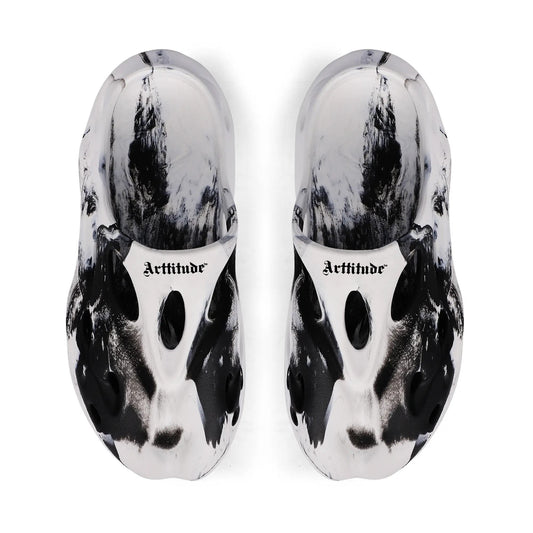 Arttitude Hollow Out Clogs B/W