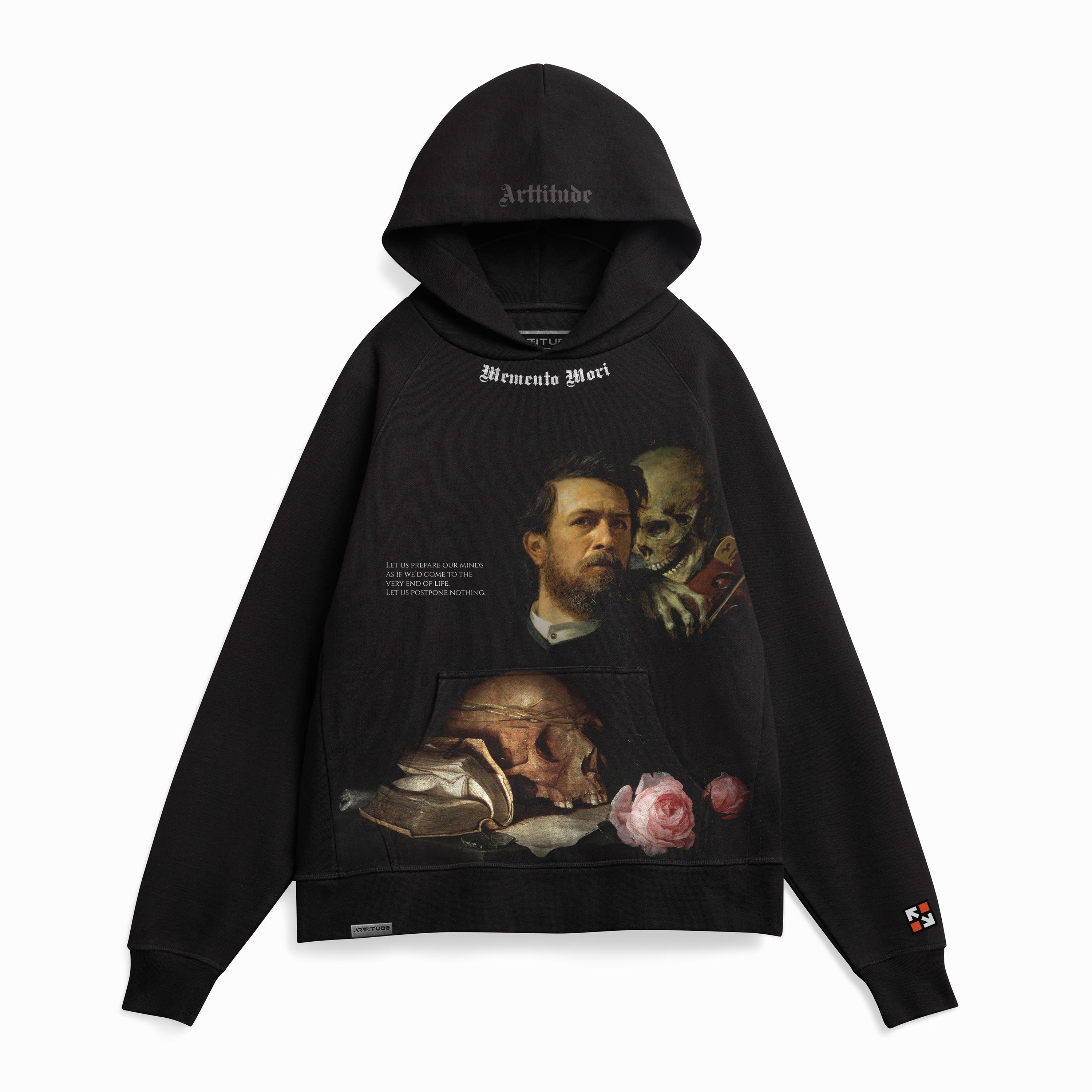 Self Portrait Death Playing The Fiddle Heavyweight Hoodie