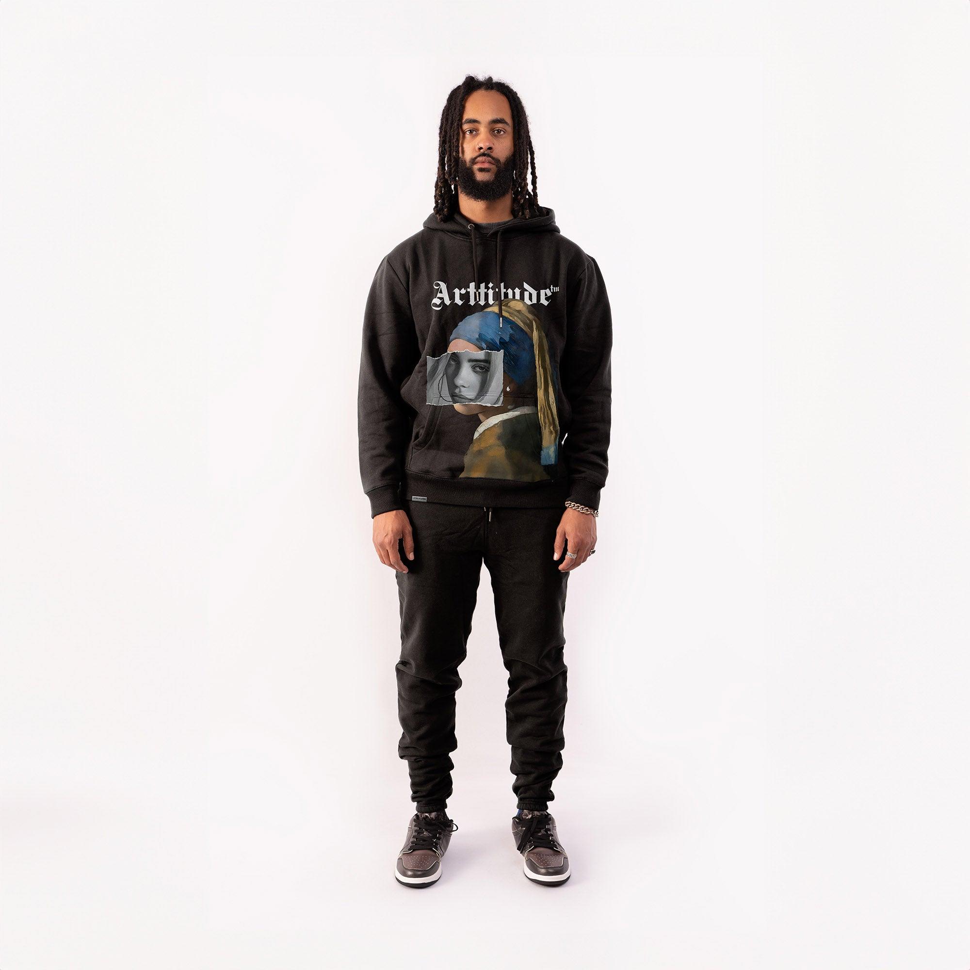 Woman with a Pearl Signature Hoodie