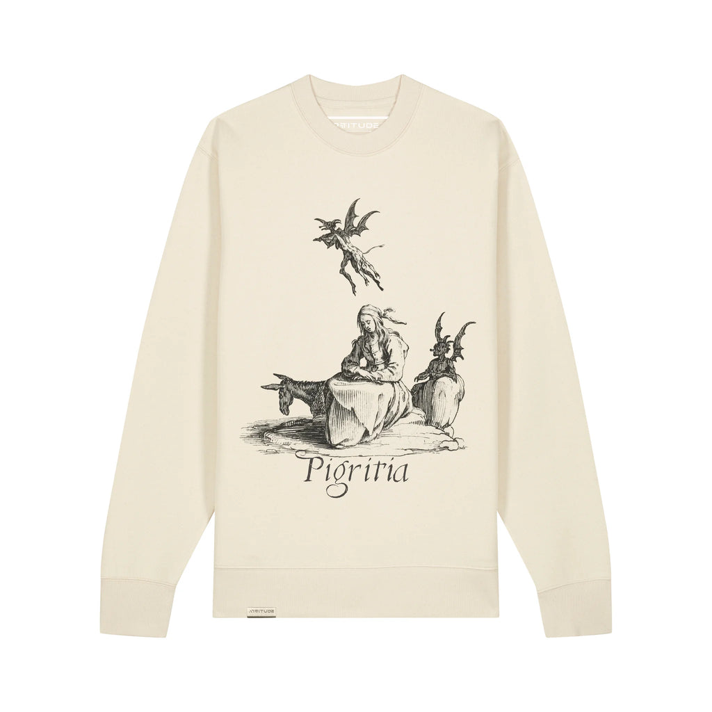 PIGRITIA (Laziness) Heavyweight Crewneck