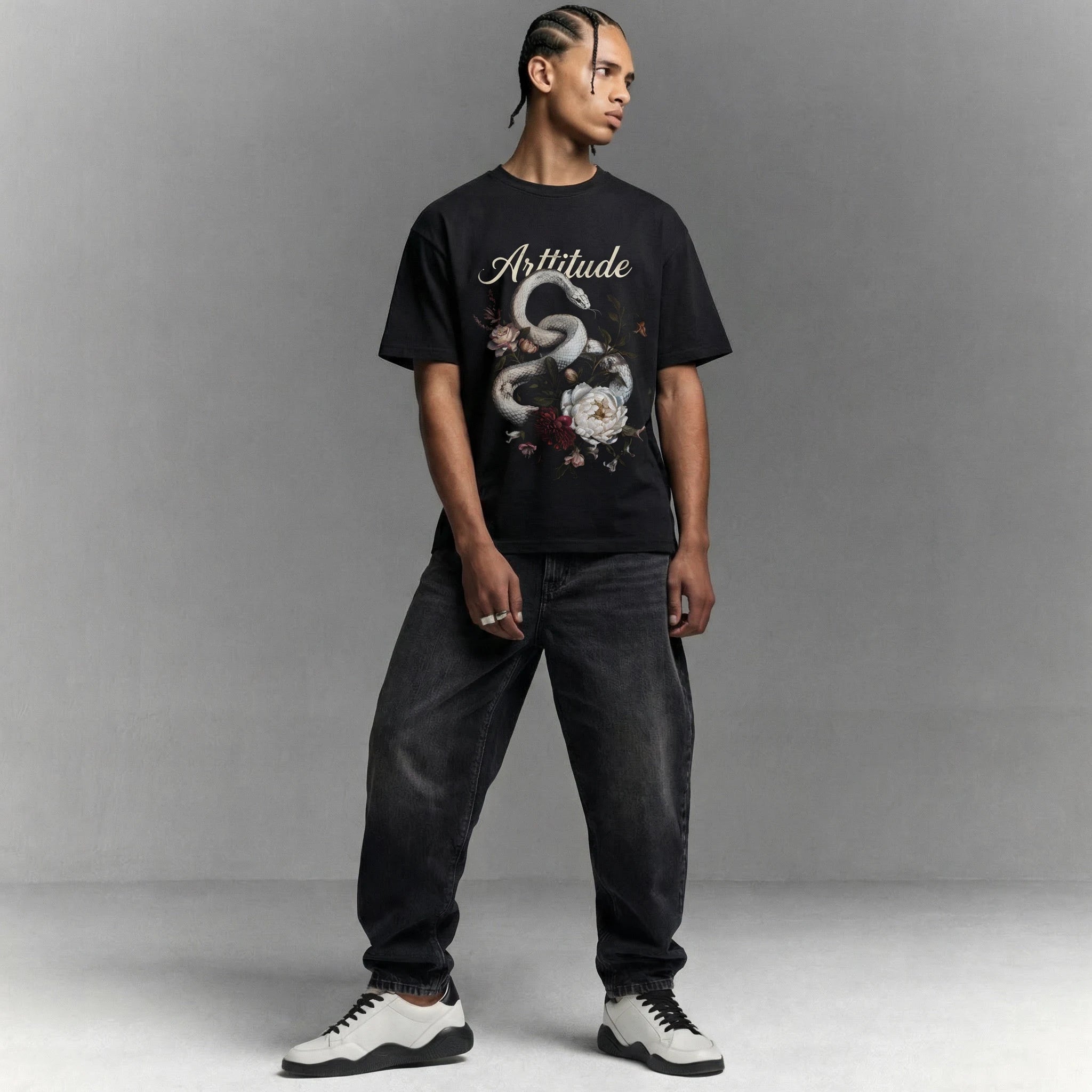 Snake And Roses Heavyweight Tee