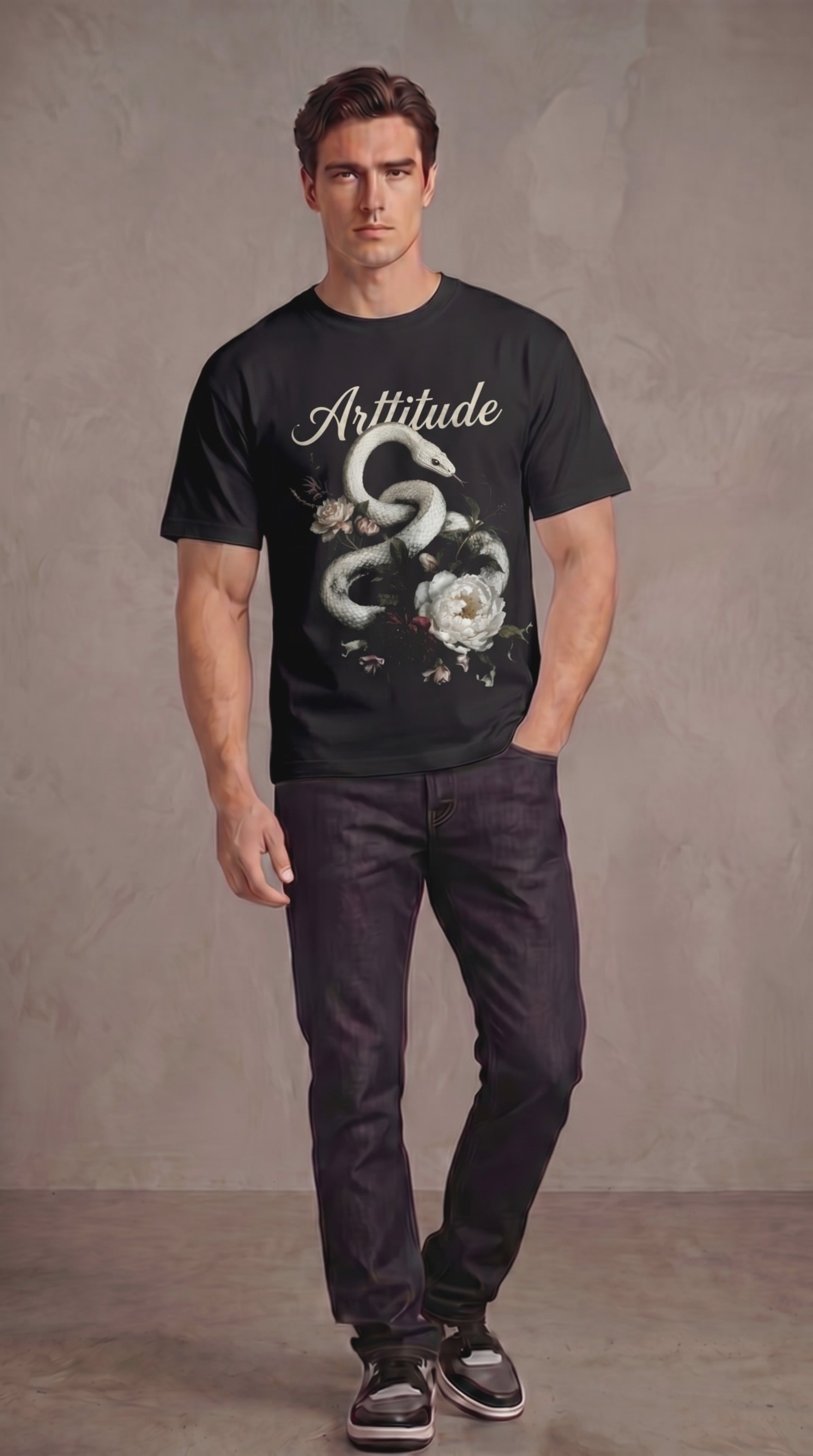 Snake And Roses Heavyweight Tee